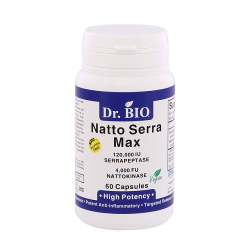 Natto Serra Max 60cps - Nattokinase si Serrapeptase 2000 FU/60.000 IU